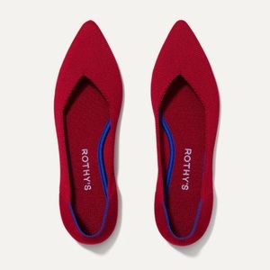 Rothy’s The Point in Chili Red excellent condition! Size 9 machine washable flat